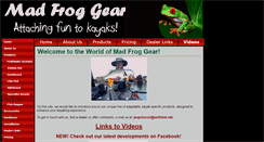 Desktop Screenshot of madfroggear.com