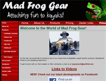 Tablet Screenshot of madfroggear.com